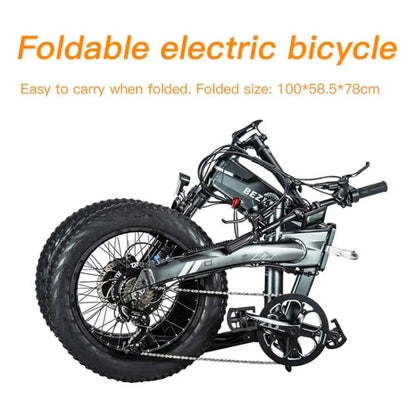 Vélo électrique pliant à double moteur BEZIOR XF005 500W 36V / 16Ah avec pneus de 20 pouces - lesbeauxprix