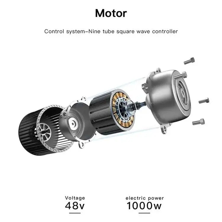 Bezior XF001 1000W 48V 12.5AH Retro Electric Bicycle with LCD Digital Affichage et pneus de 20 pouces,(noir) - lesbeauxprix