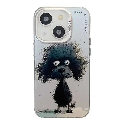 Coque Pour iPhone 15 à 12, Série de peinture à l'huile à motif animal. lesbeauxprix