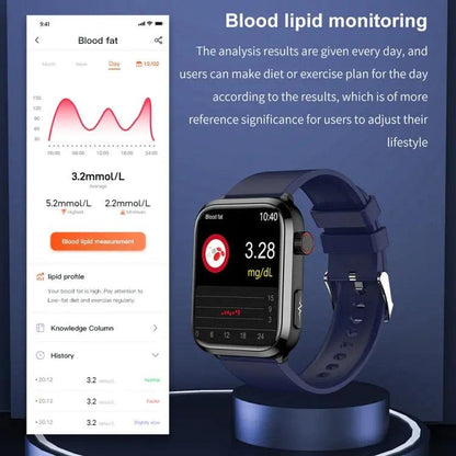 ET210 1,91 pouces IPS écran IP67 montre intelligente bande de silicone étanche, prise en charge de la surveillance de la température corporelle/ECG (rouge)