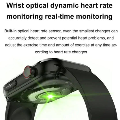 ET210 1,91 pouces IPS écran IP67 montre intelligente bande de silicone étanche, prise en charge de la surveillance de la température corporelle/ECG (rouge)