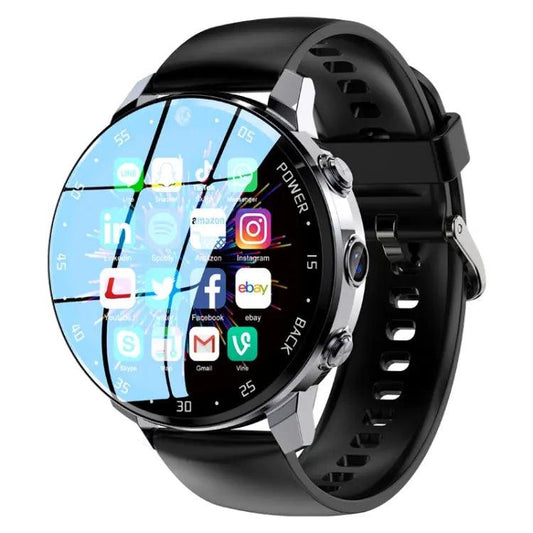 Montre intelligente A3 1,43 pouces IP67, 4G prenant en charge la reconnaissance faciale / GPS, 4G + 64G (noir)