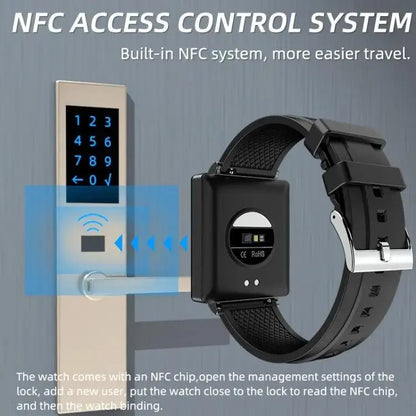 La montre intelligente KS01 1,85 pouces prend en charge la détection de la glycémie, la détection de la pression artérielle, la détection de l'oxygène sanguin (noir)