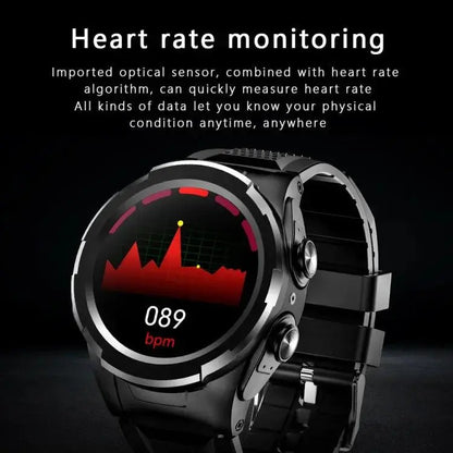 Montre Connectée 2 en 1 F6 avec Écouteurs Bluetooth Intégrés