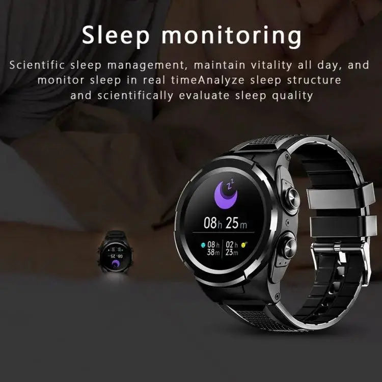 Montre Connectée 2 en 1 F6 avec Écouteurs Bluetooth Intégrés