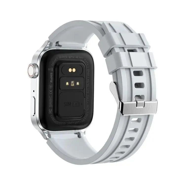 Montre connecté HAMTOD GT33 1,96 pouces 4G Smart Call Watch prend en charge l'alarme SOS (argent)