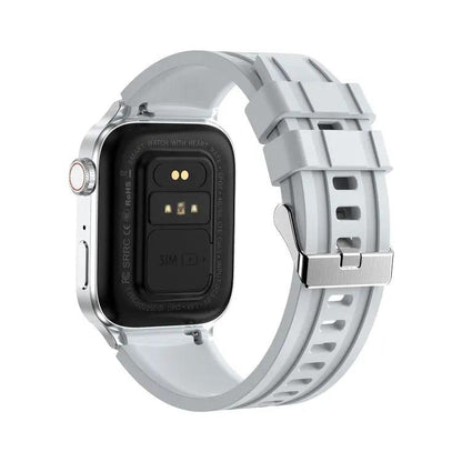 Montre connecté HAMTOD GT33 1,96 pouces 4G Smart Call Watch prend en charge l'alarme SOS (argent)