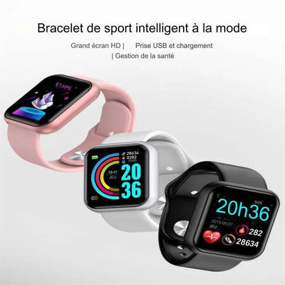 Montre intelligente à écran couleur IPS D20 1,3 pouces IP67 étanche lesbeauxprix