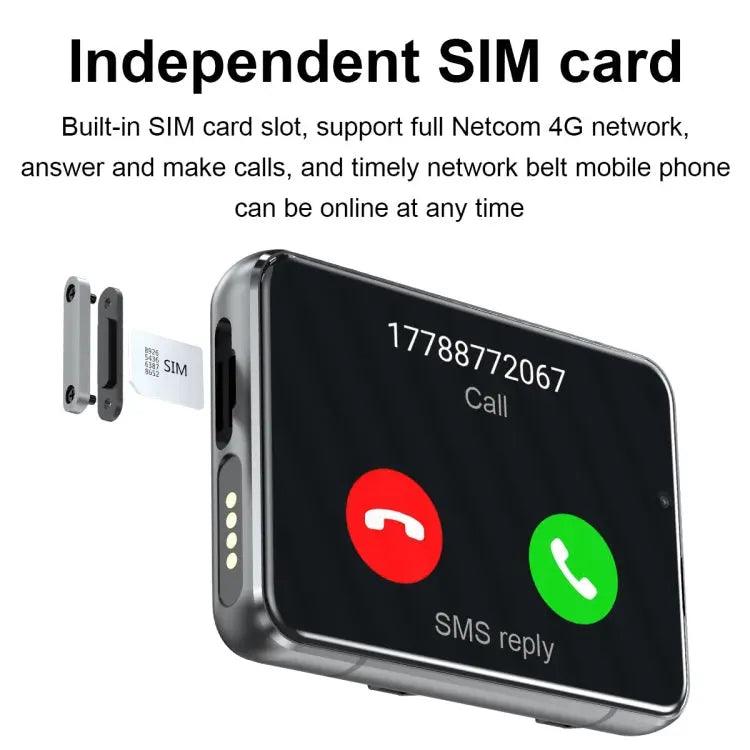 S999 2.88 inch TFT Screen 4G Smart Watch, Android 9.0 4GB+64GB(Silver)