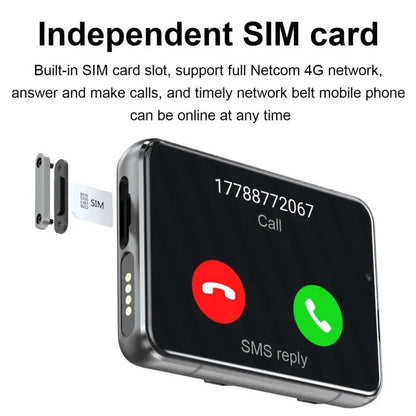S999 2.88 inch TFT Screen 4G Smart Watch, Android 9.0 4GB+64GB(Silver)