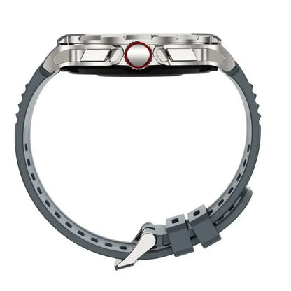 V69 IP68 BT5.0 1,85 pouces montre intelligente prenant en charge la détection des appels vocaux/du sommeil (argent)