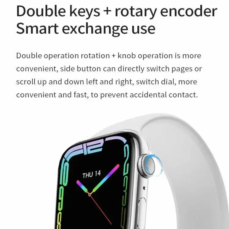 Watch 8 Max 1,85 pouces Recharge sans fil Bluetooth Appel NFC Smartwatch (Noir)