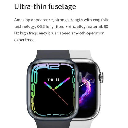 Watch 8 Max 1,85 pouces Recharge sans fil Bluetooth Appel NFC Smartwatch (Noir)