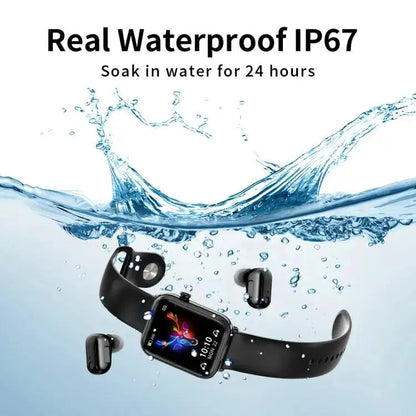 X8 1,69 pouces IPS Smart Watch Smart Watchuds TWS, support Bluetooth Appel (Noir)