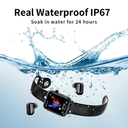 X8 1,69 pouces IPS Smart Watch Smart Watchuds TWS, support Bluetooth Appel (Noir)
