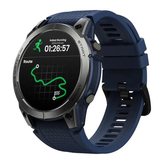 Zeblaze Stratos 3 Pro 1,43 pouces écran AMOLED montre intelligente de sport prise en charge des appels Bluetooth (bleu)
