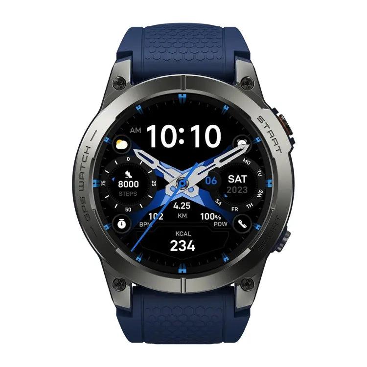 Zeblaze Stratos 3 Pro 1,43 pouces écran AMOLED montre intelligente de sport prise en charge des appels Bluetooth (bleu)