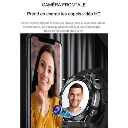 Montre intelligente avec caméra frontale de 1,53 pouces, prise en charge de la voix AI/carte SIM, 2 Go + 32 Go lesbeauxprix