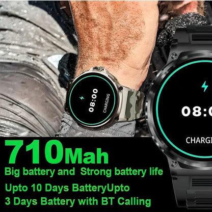 V69 IP68 BT5.0 1,85 pouces montre intelligente prenant en charge la détection des appels vocaux/du sommeil (argent)