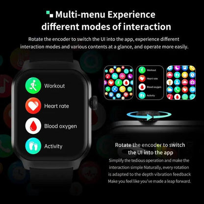 Montre intelligente avec bracelet en acier milanais de 2,01 pouces, appel Bluetooth, prise en charge de la surveillance de la fréquence cardiaque/glycémie non invasive (or)