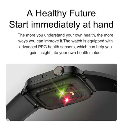 montre connecté HAMTOD GT33 1,96 pouces 4G Smart Call Watch prend en charge l'alarme SOS (noir)