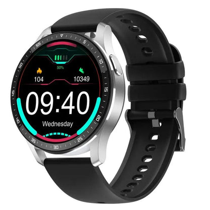 X7 1,32 pouces IPS écran tactile 2 en 1 Bluetooth écouteur montre intelligente, prend en charge la surveillance de la fréquence cardiaque/détection de l'oxygène sanguin/musique Bluetooth (noir)