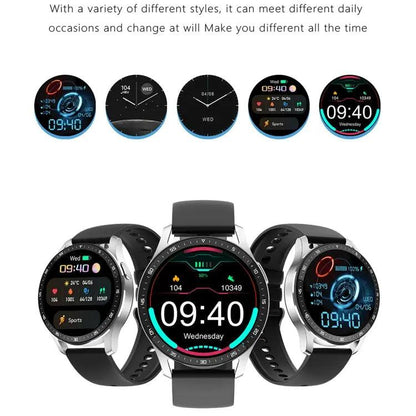 X7 1,32 pouces IPS écran tactile 2 en 1 Bluetooth écouteur montre intelligente, prend en charge la surveillance de la fréquence cardiaque/détection de l'oxygène sanguin/musique Bluetooth (noir)
